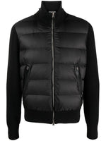 Padded-Panel Knitted Jacket