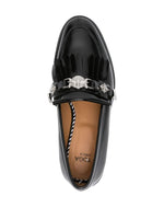 Stud-Embellished Leather Loafers
