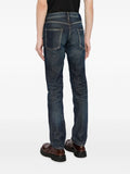 Mid-Rise Slim-Cut Jeans