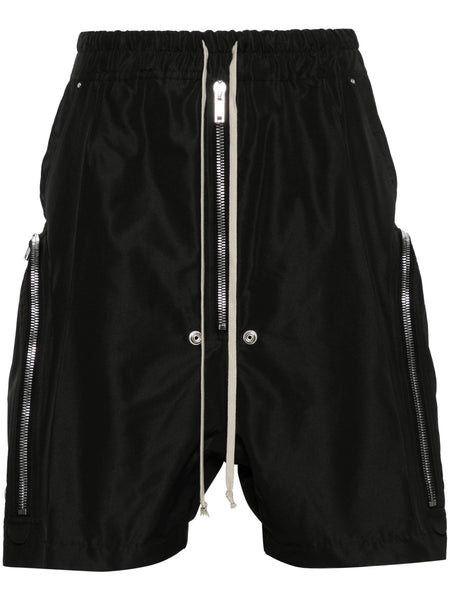 Zip-Pocket Poplin Shorts