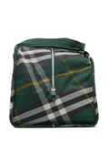 Medium Shield Check-Pattern Duffle Bag