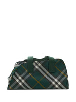 Medium Shield Check-Pattern Duffle Bag