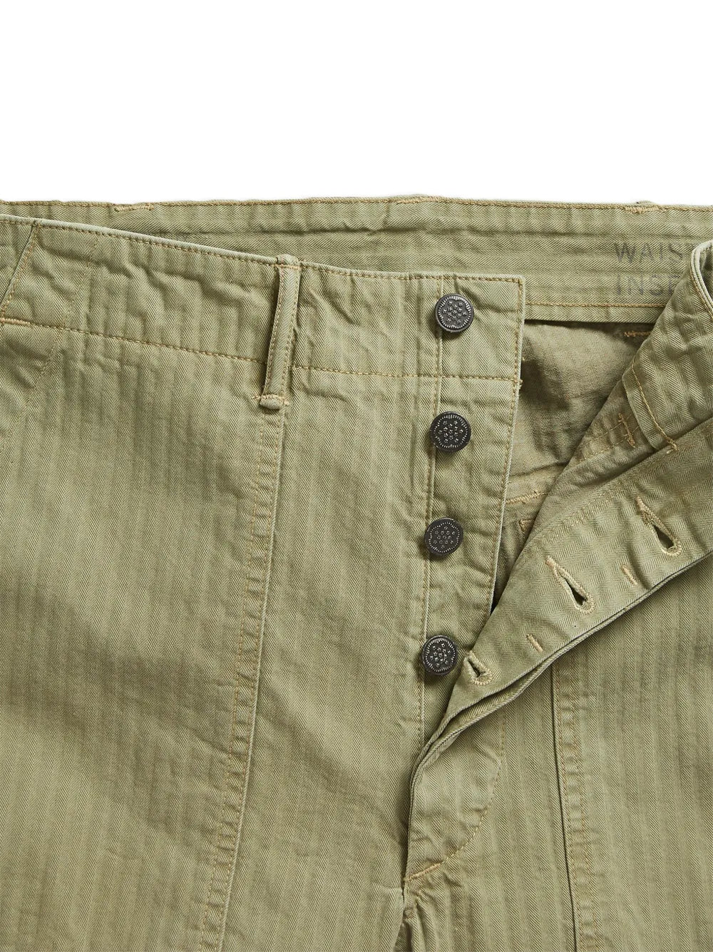 striped straight-leg cotton trousers