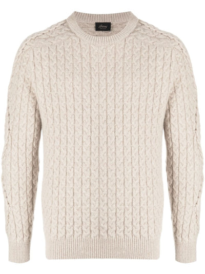 Crew-Neck Cable-Knit Jumper