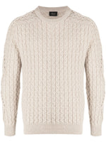 Crew-Neck Cable-Knit Jumper