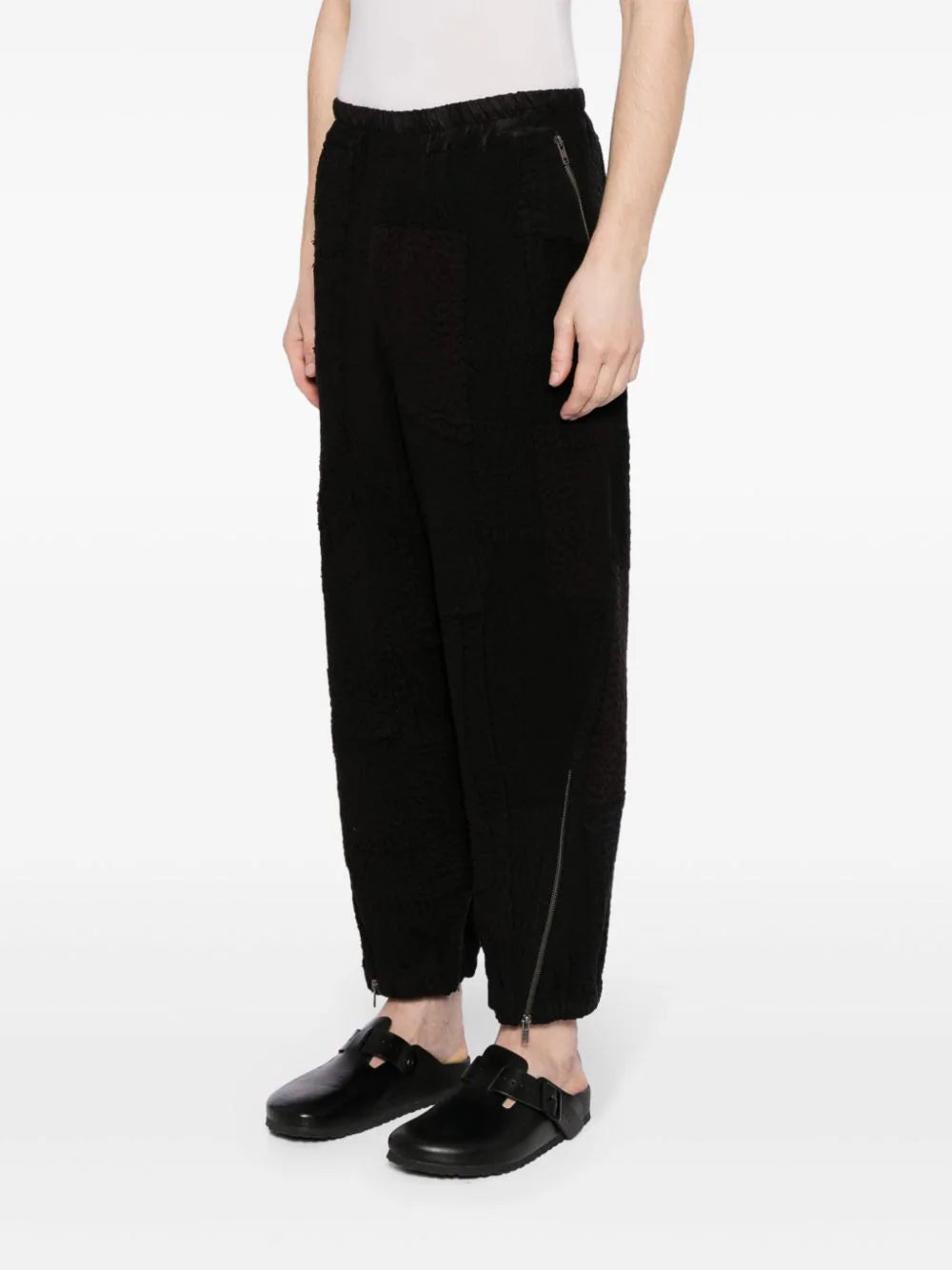 Tapered-Leg Cotton Trousers