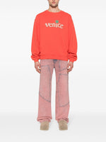 Venice-Patch Cotton Sweatshirt
