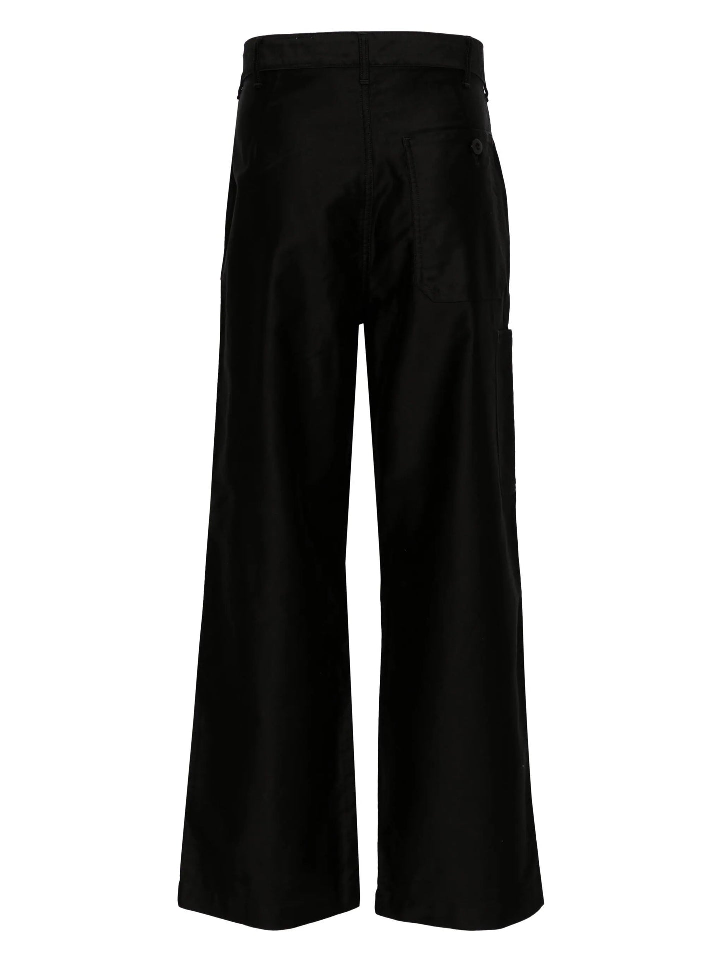 Straight-Leg Cotton Trousers