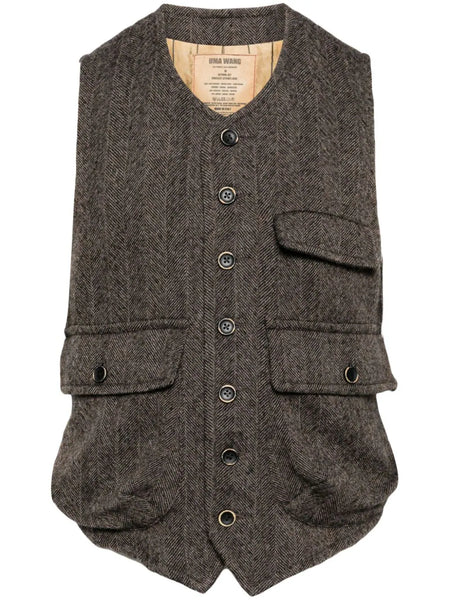 V-Neck Wool Waistcoat