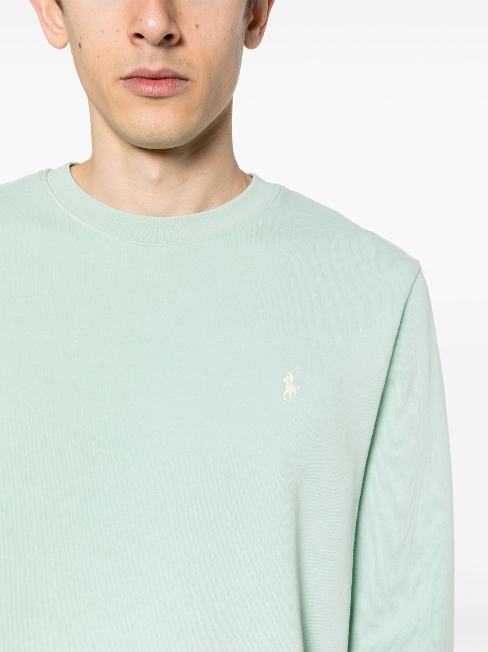 Polo-Pony-motif cotton sweatshirt