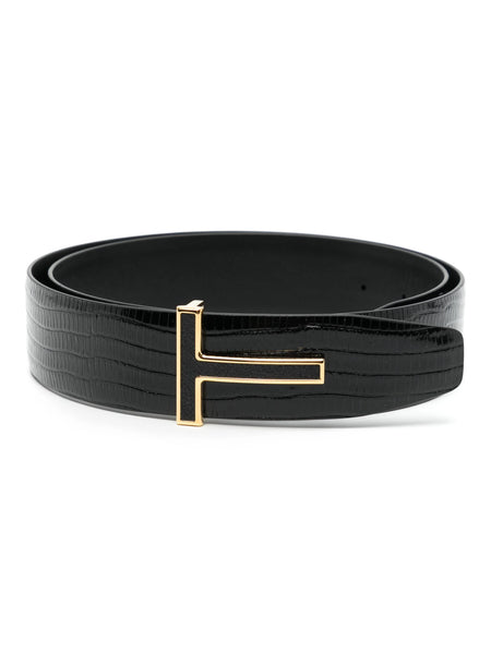 T Ridge Leather Belt