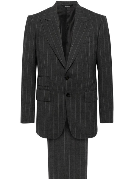 Tailored Single-Breasted Wool Suit