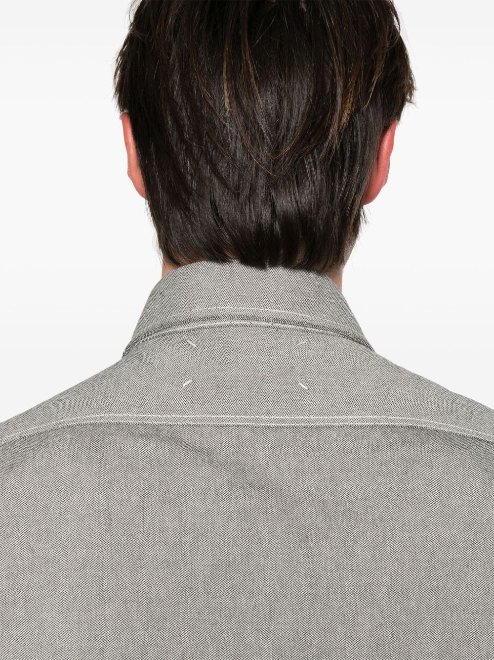 Pointed-Collar Cotton Shirt