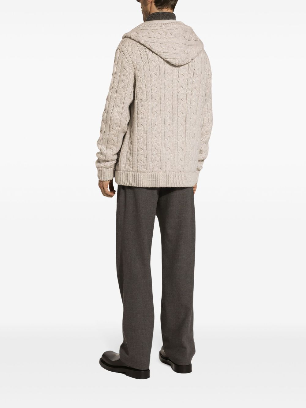 Cable-Knit Hoodie