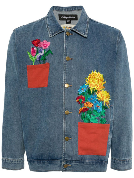 Flower Pots Denim Jacket