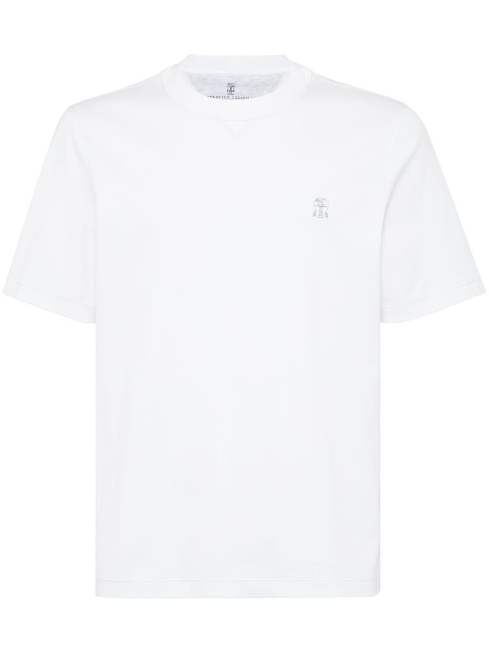 logo-embroidered crew-neck T-shirt