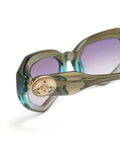 Gradient Angular-Frame Sunglasses