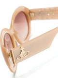 Vivienne Oval-Frame Sunglasses