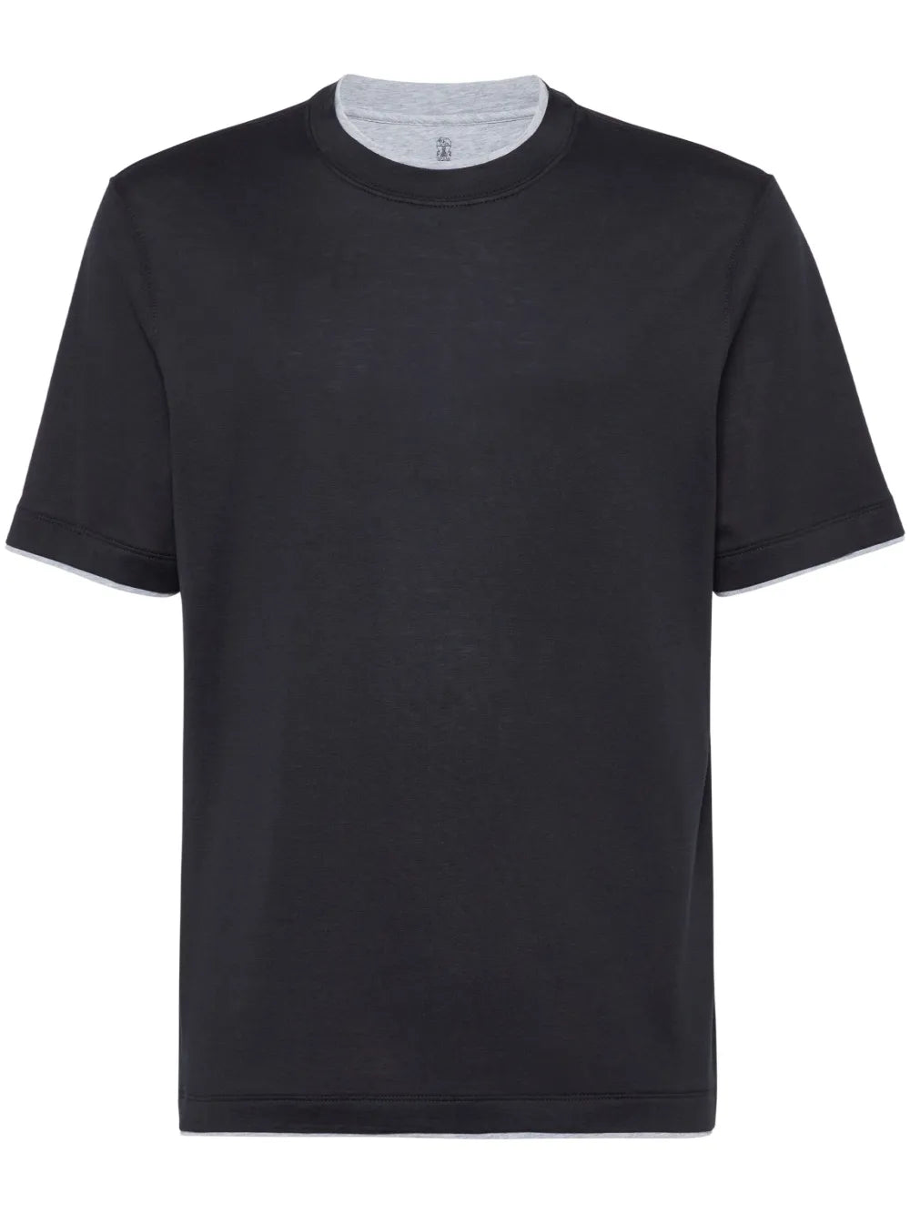 contrasting-trim jersey T-shirt