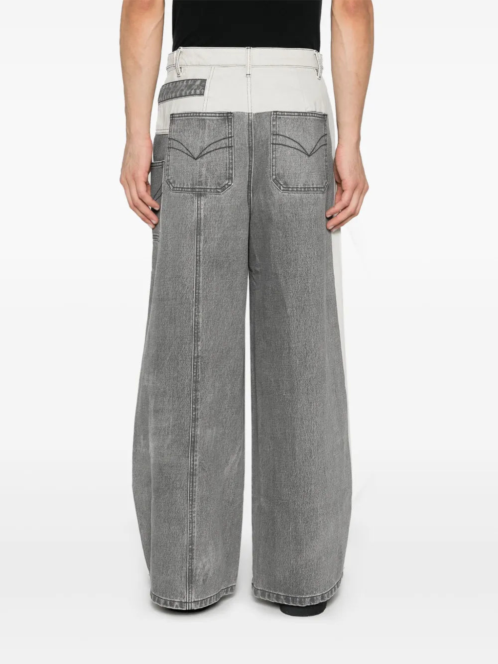 Graphic-Print Jeans
