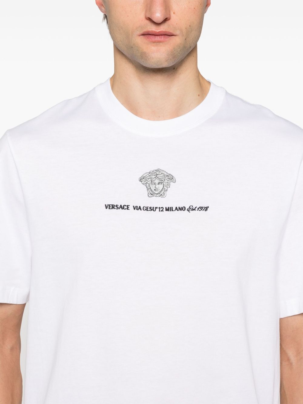Medusa Milano embroidered T-shirt
