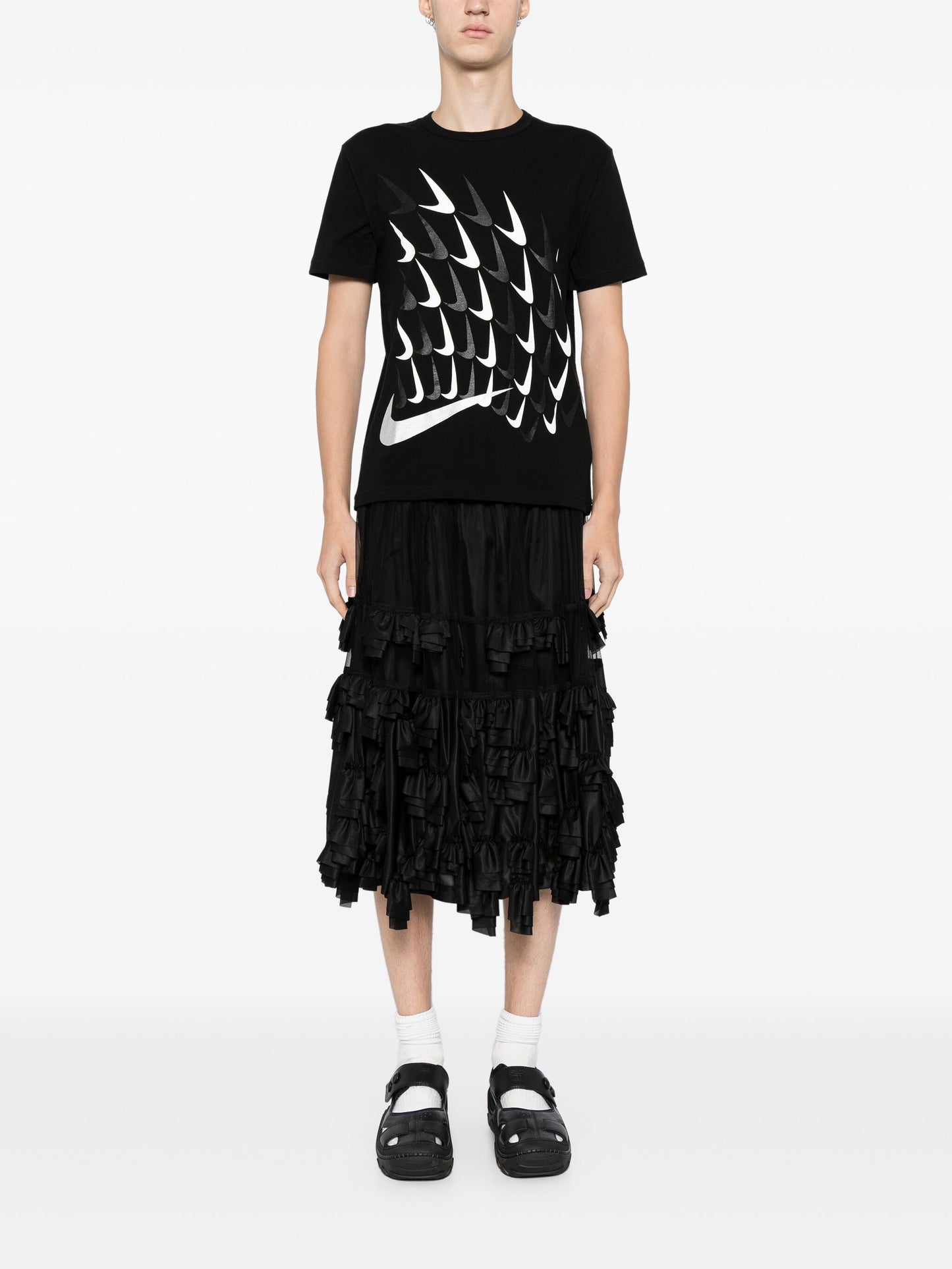 X Nike Logo-Printed Cotton T-Shirt