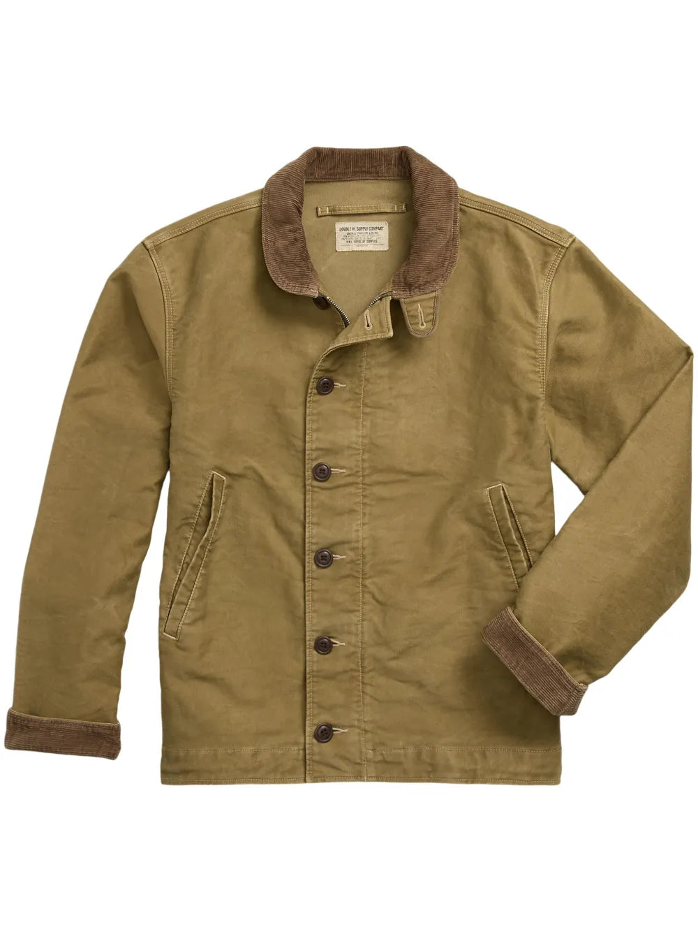 corduroy-collar cotton jacket