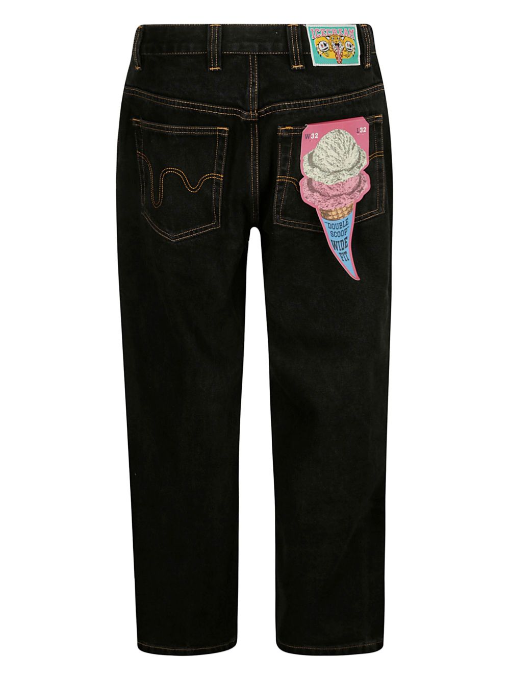 Running Dog-print jeans