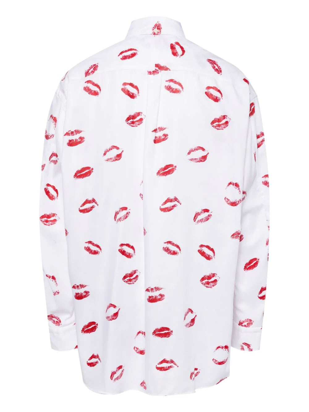 Lip Pattern Button Down Shirt