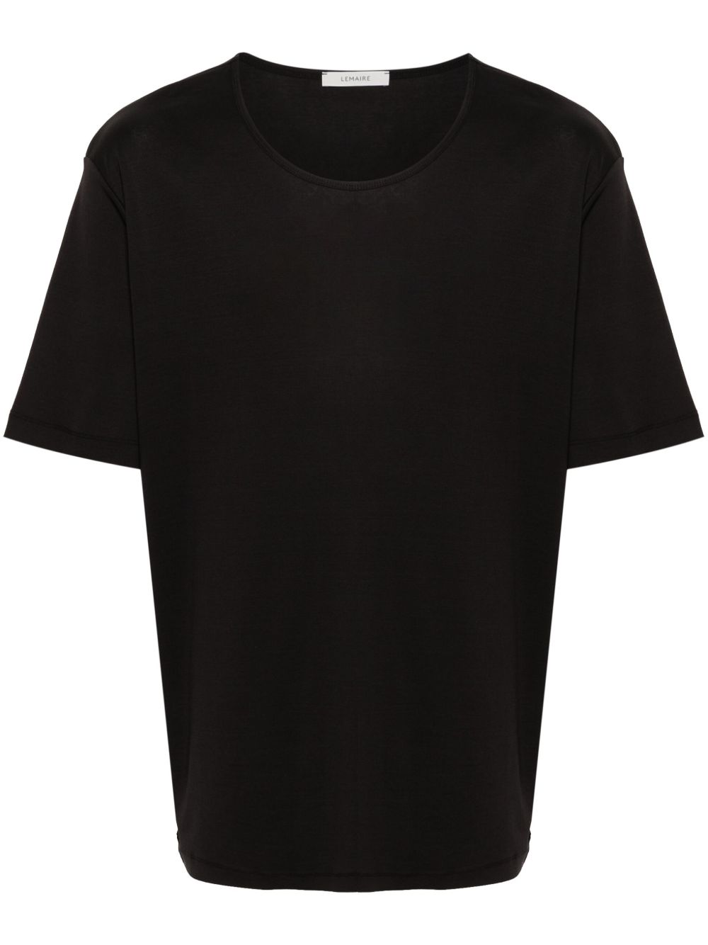 ribbed U-neck T-shirt