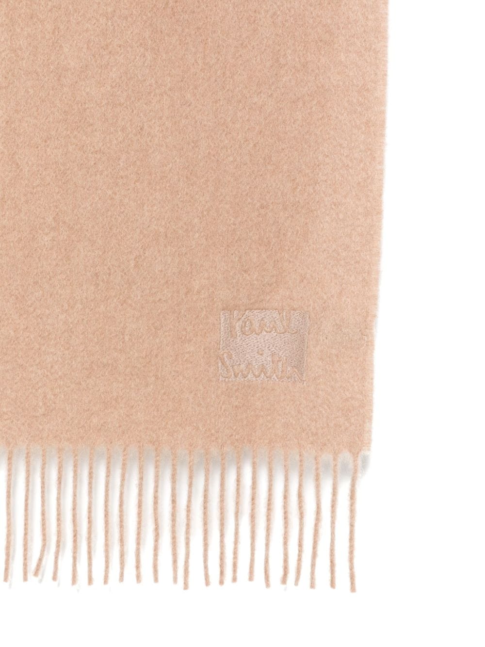 Logo-Embroidered Cashmere Scarf