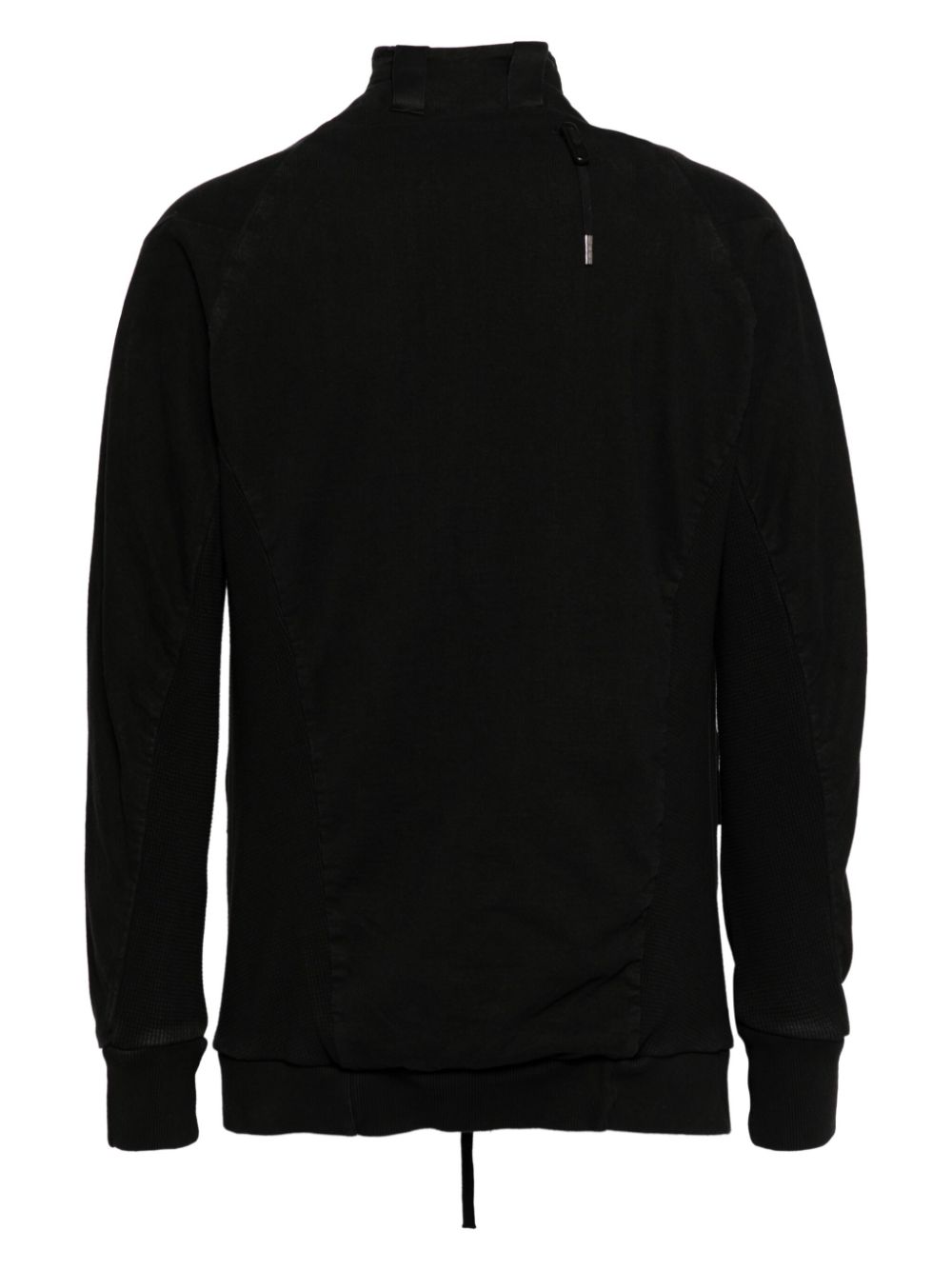 Off-Centre Zip-Fastening Hoodie