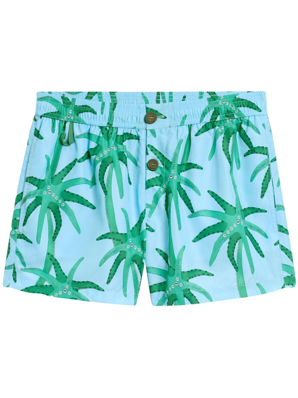 floral-print shorts