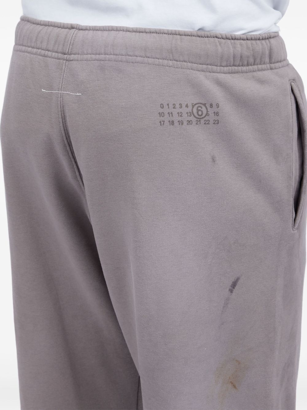 Numbers-motif track pants 