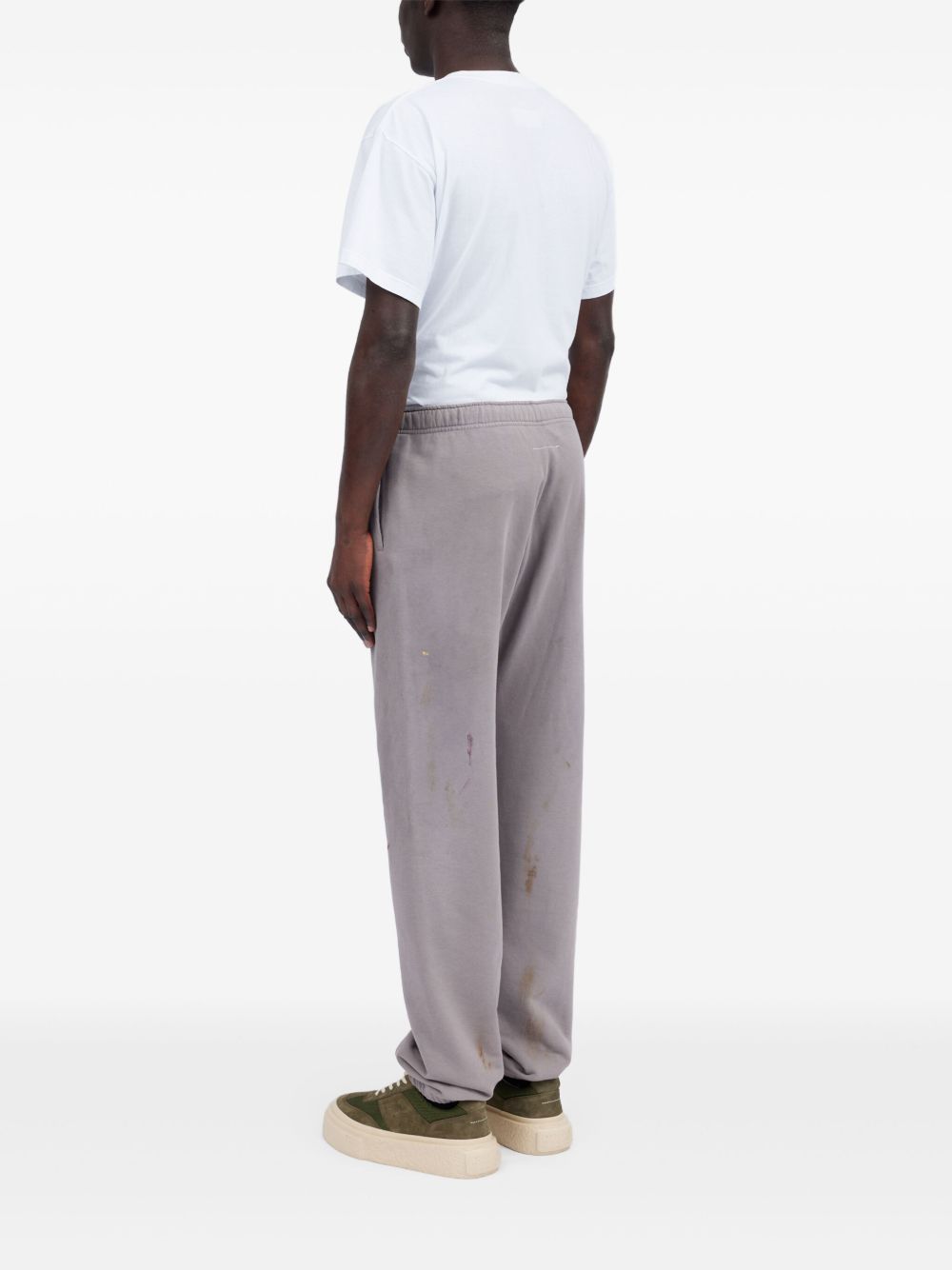 Numbers-motif track pants 