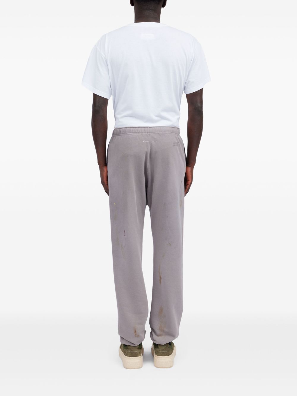 Numbers-motif track pants 