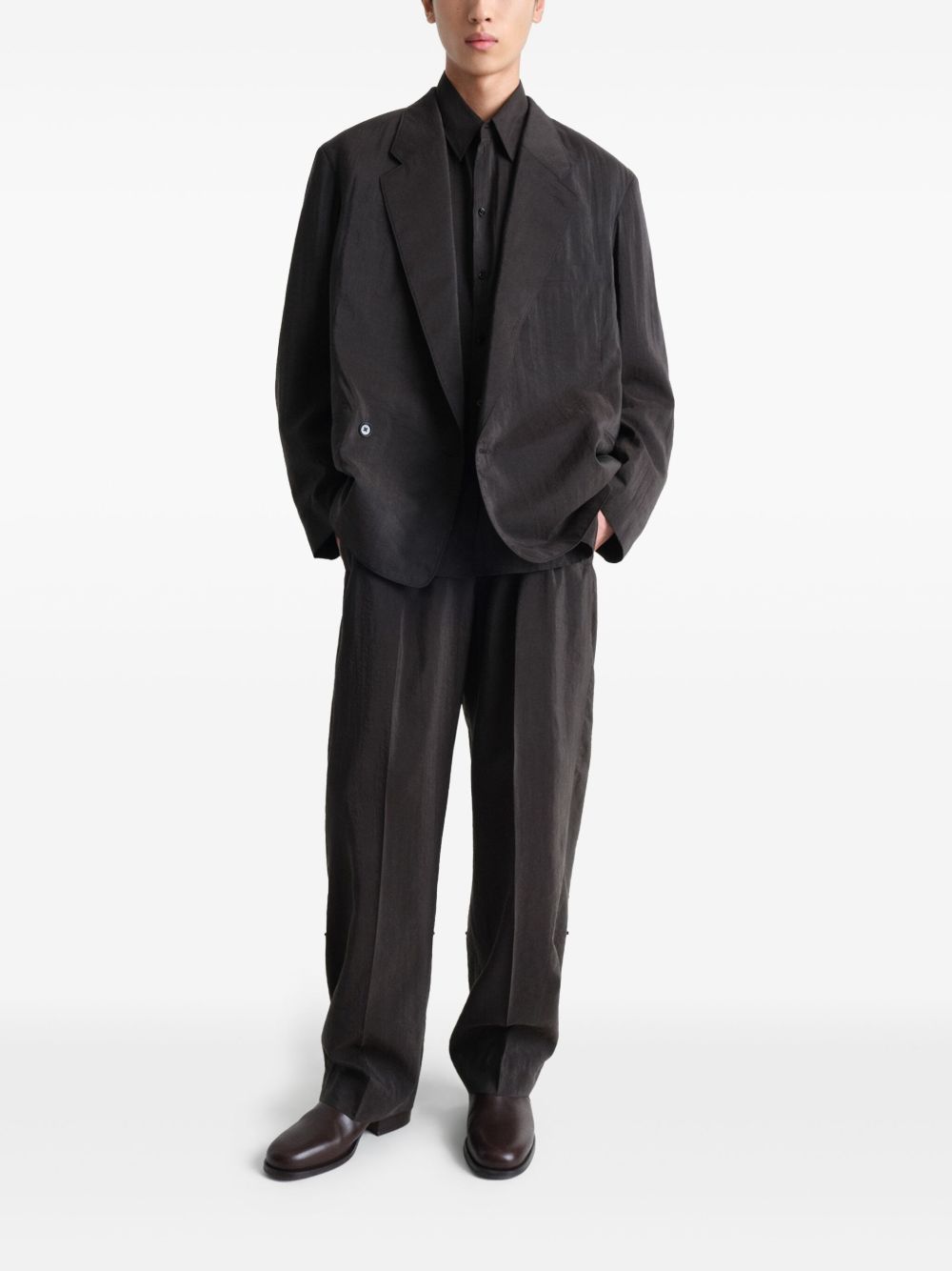 double-breasted blazer