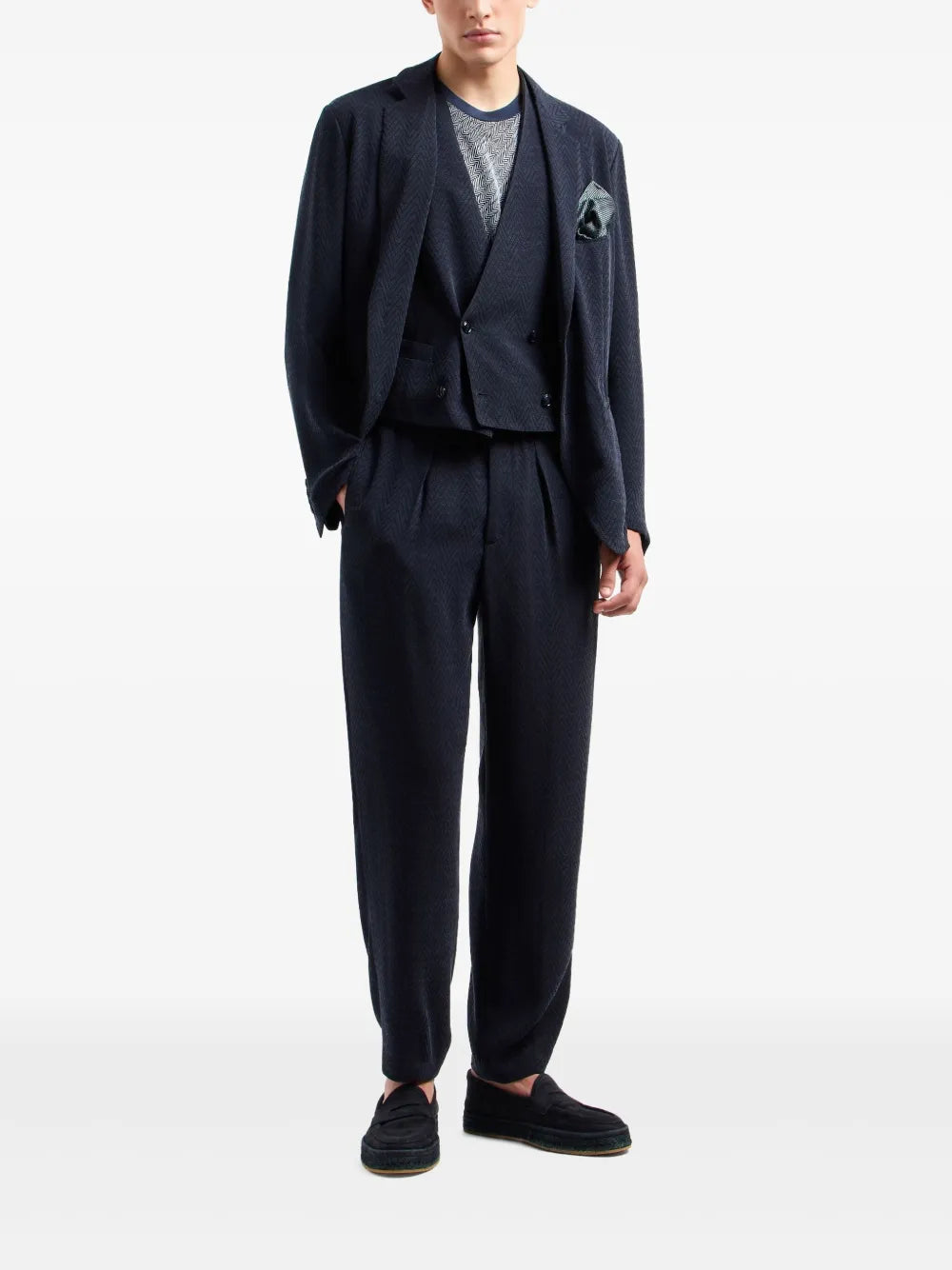 Zigzag-Pattern Trousers