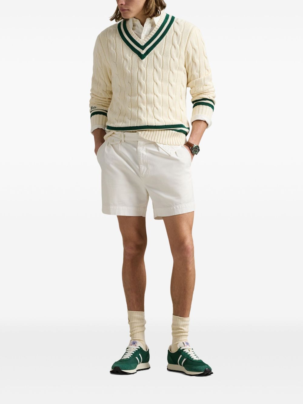 cable-knit jumper