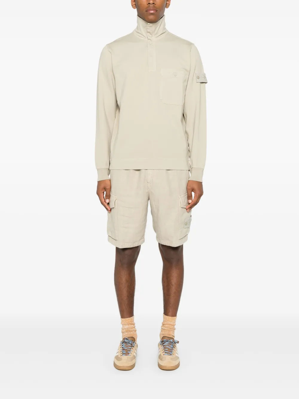 Compass-Badge Polo Shirt