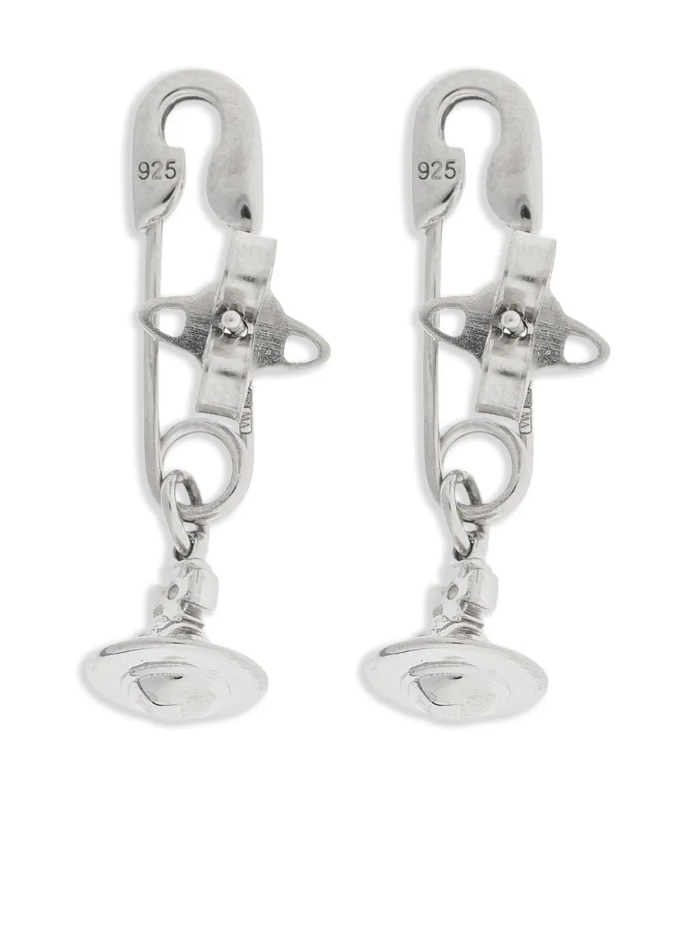 Orb-pendant earrings