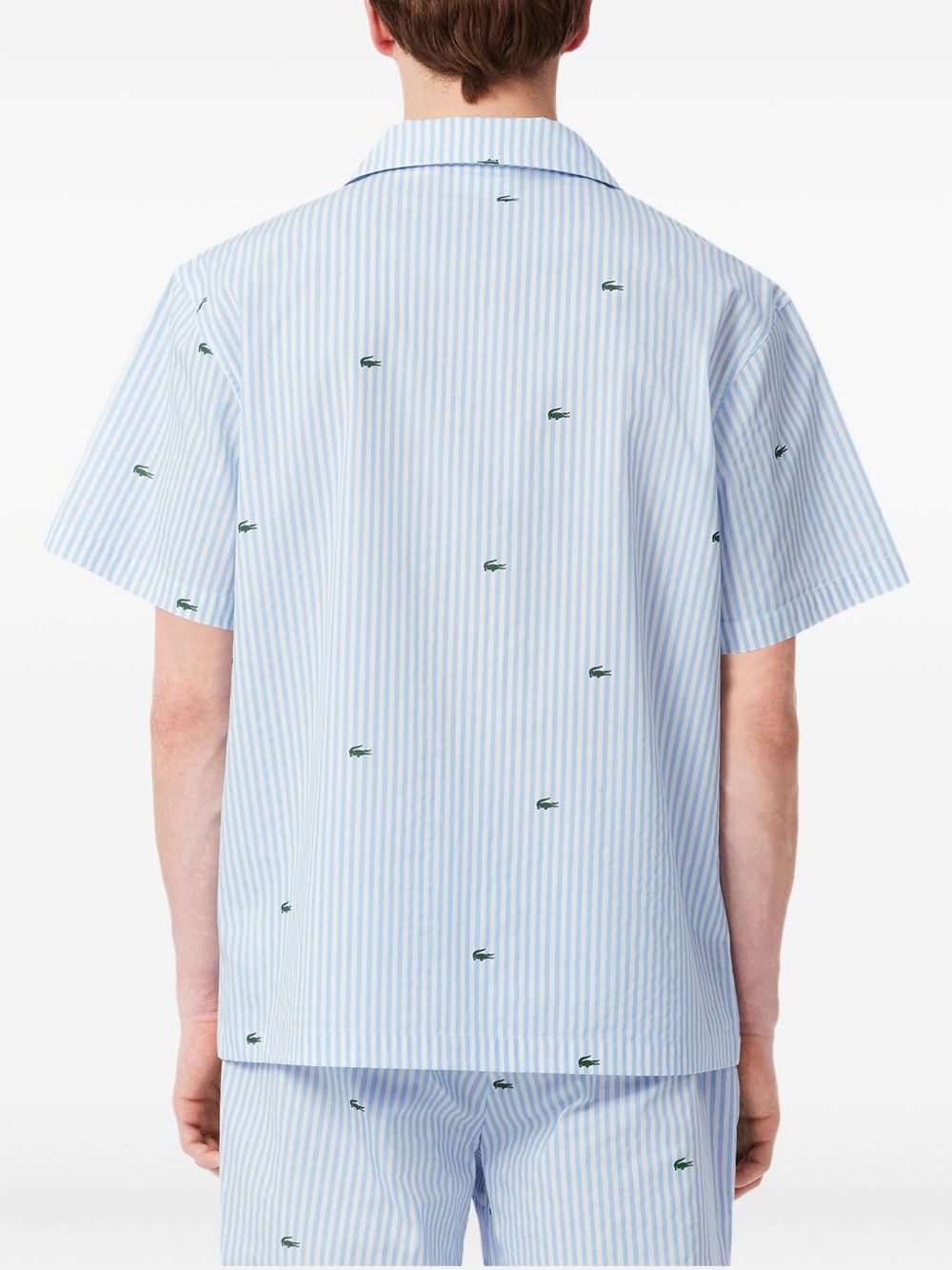logo-embroidered shirt