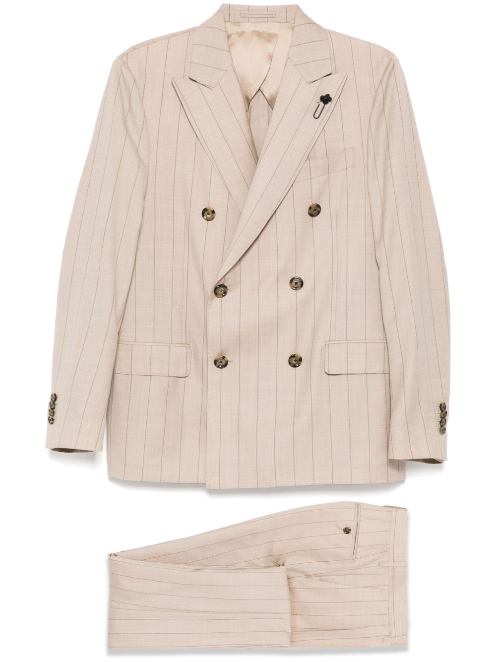 striped double breasted suit
