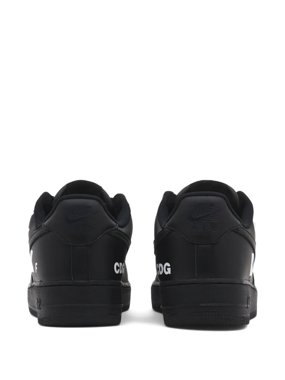 Black Leather High-Top Sneakers