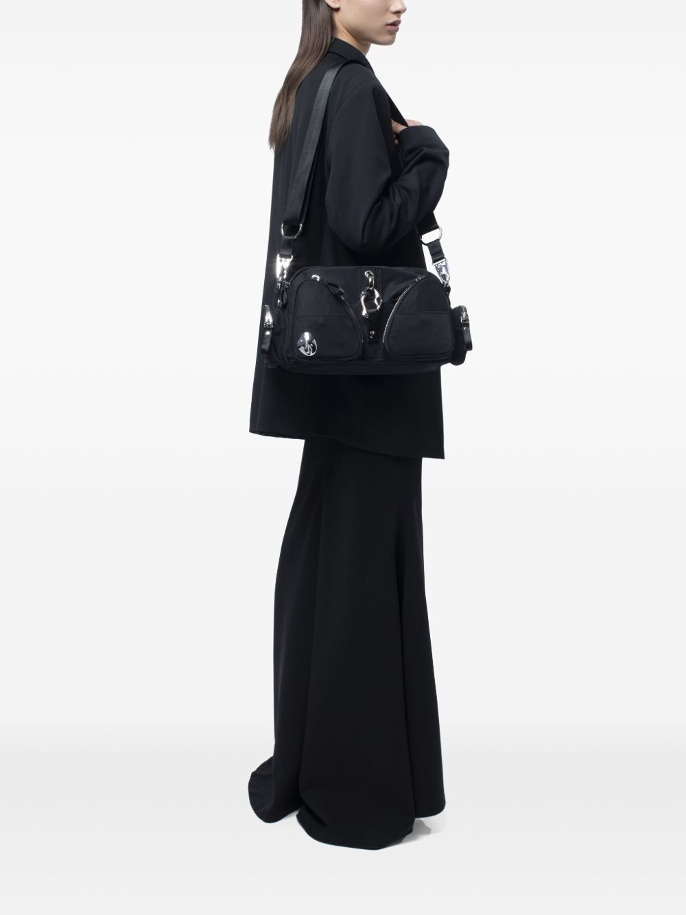 Dual-Pocket Cross Body Bag