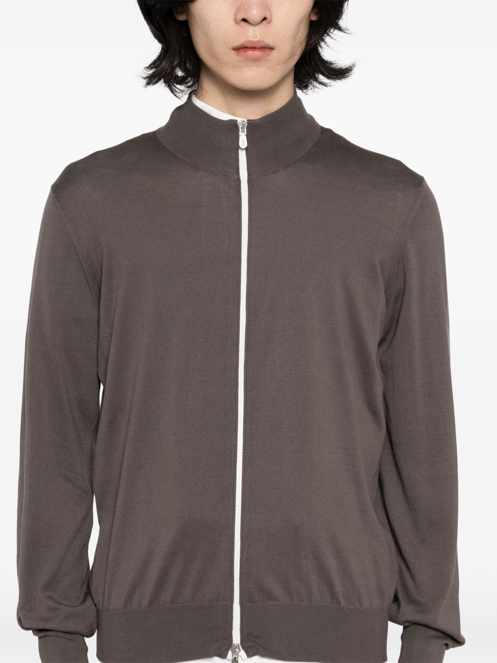 zip-up sweatshirt