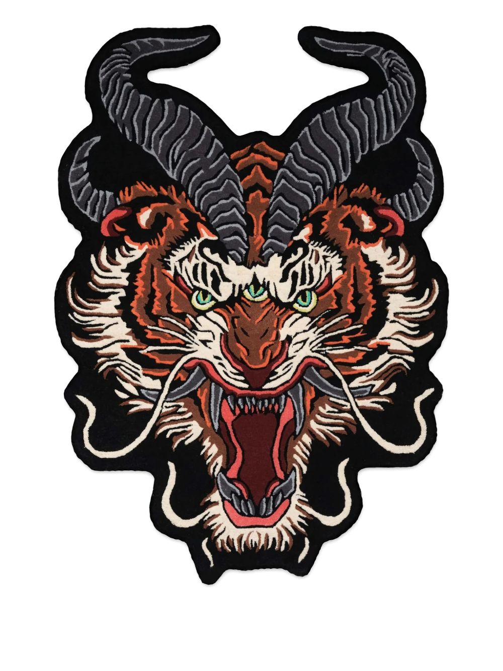 Tiger Dragon Head rug