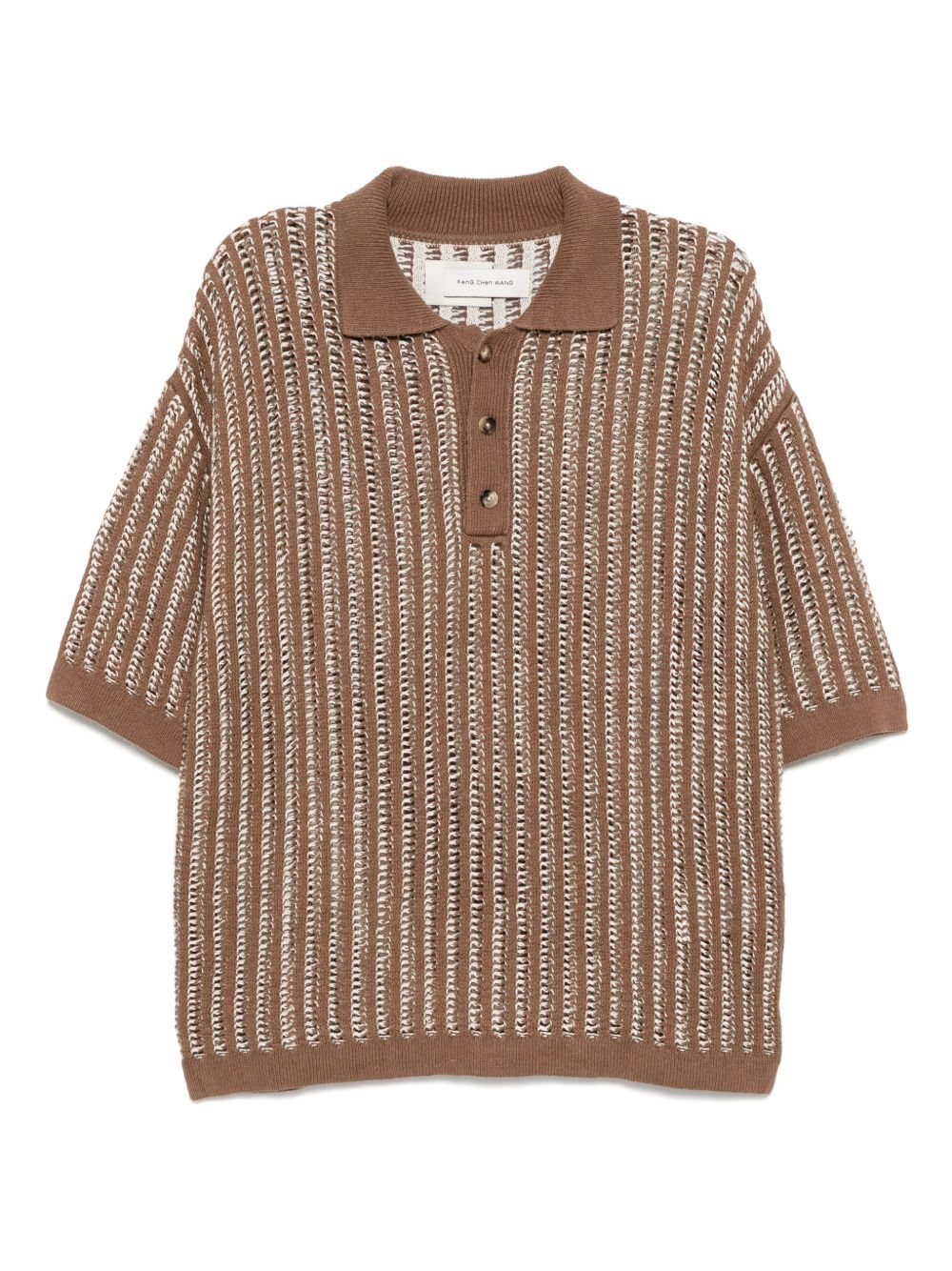 crochet-knit shirt