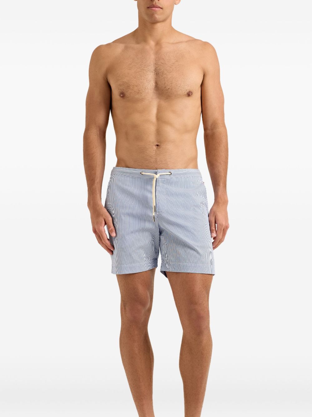 Bulldog striped swim shorts