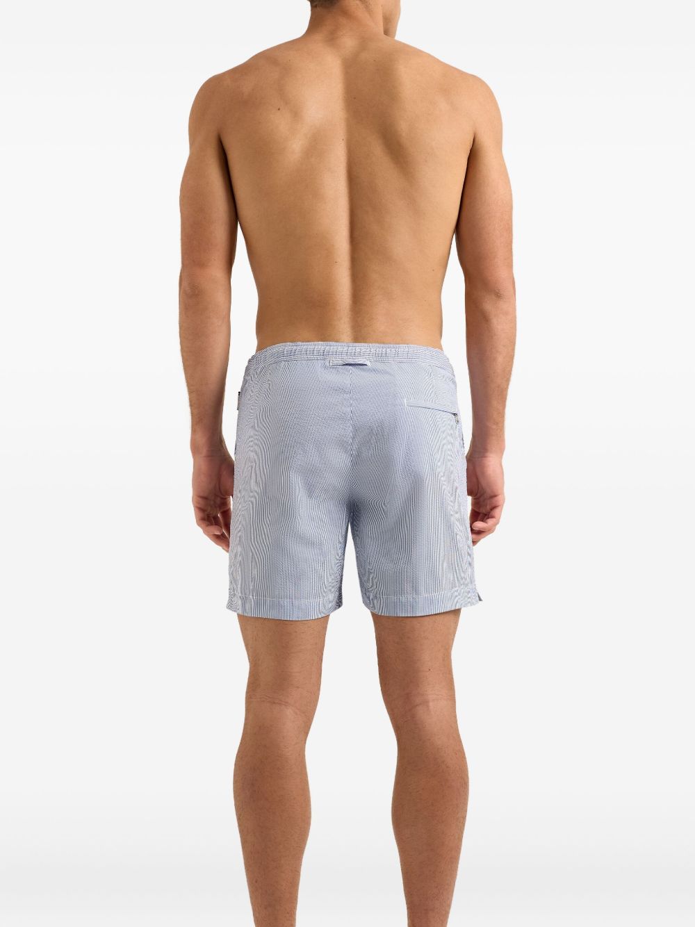 Bulldog striped swim shorts